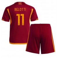 AS Roma Andrea Belotti #11 Koti Peliasu Lasten 2023-24 Lyhythihainen (+ Lyhyet housut)